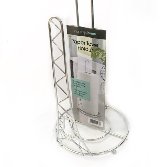Diamond Home Other - Eiffel Tower Chrome Paper Towel Holder 15”